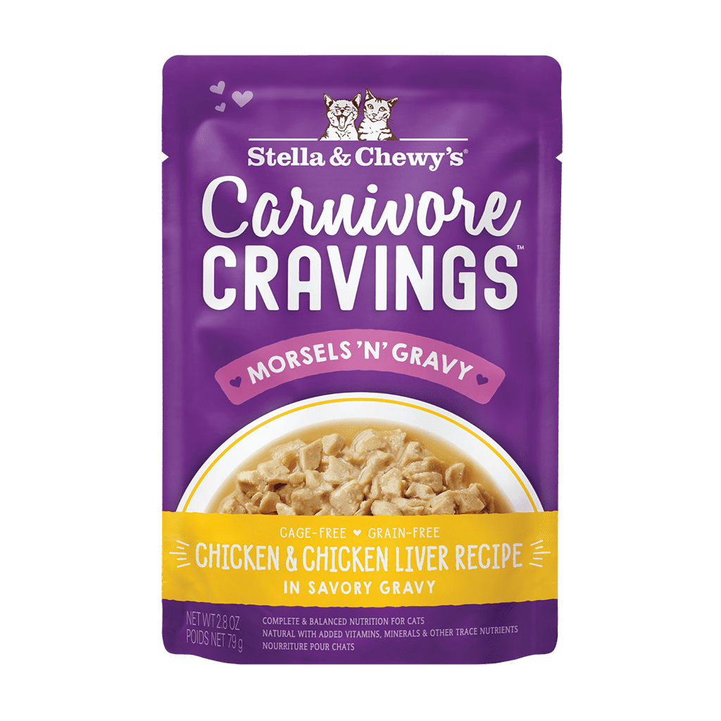 Stella & Chewy's Carnivore Cravings Chicken & Chicken Liver Morsels and Gravy Recipe Wet Cat Food