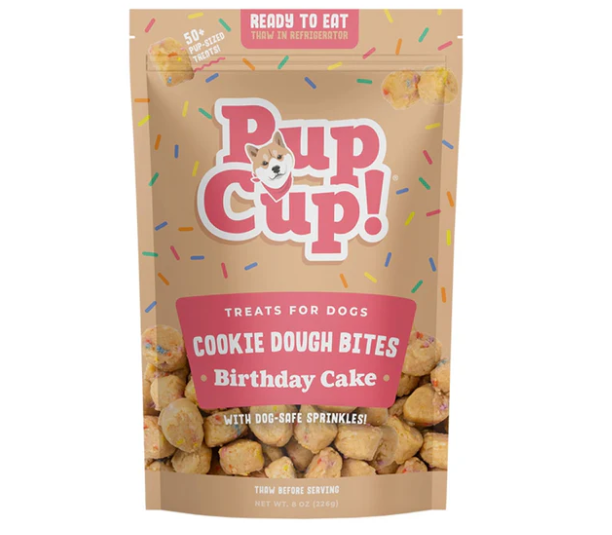Pup Cup Birthday Cake Cookie Dough Frozen Dog Treats