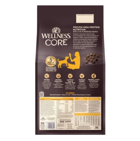 Wellness CORE Wholesome Grains Puppy Chicken, Chicken Meal & Turkey Meal Recipe Dry Dog Food