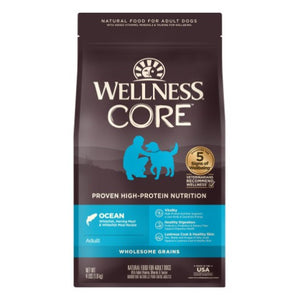 Wellness CORE Wholesome Grains Ocean Whitefish, Herring Meal & Menhaden Fish Meal Meal Recipe Dry Dog Food