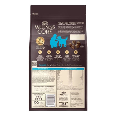 Wellness CORE Wholesome Grains Ocean Whitefish, Herring Meal & Menhaden Fish Meal Meal Recipe Dry Dog Food