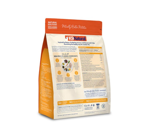 K9 Natural Freeze Dried New Zealand Chicken Feast Dog Food