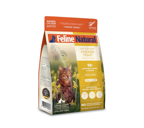 Feline Natural Freeze Dried New Zealand Chicken Feast Cat Food