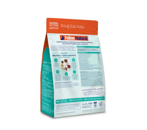 Feline Natural Freeze Dried New Zealand Beef & Hoki Feast Cat Food