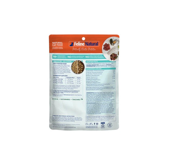 Feline Natural Freeze Dried New Zealand Beef & Hoki Feast Cat Food