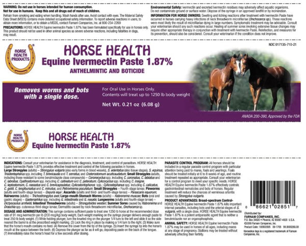 Horse Health Products Ivermectin Paste