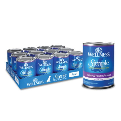 Wellness Simple Natural Limited Ingredient Diet Turkey and Potato Recipe Wet Canned Dog Food