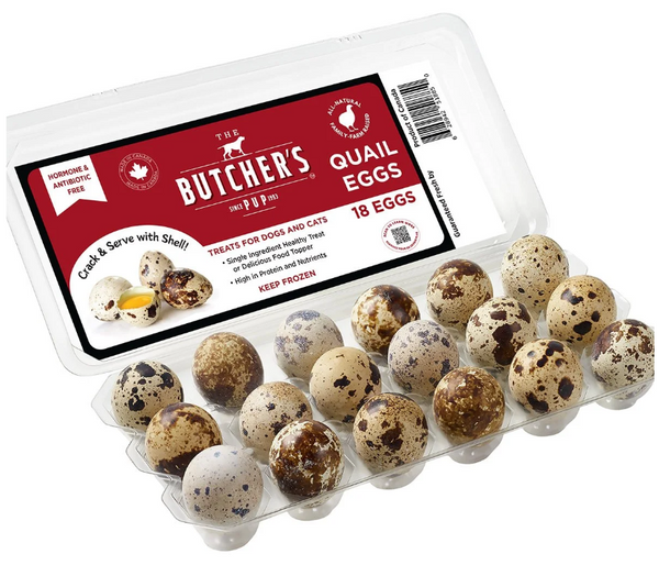 Butcher's Pup Frozen Quail Eggs - 18 count