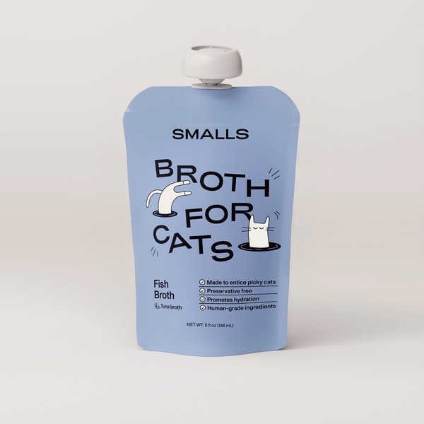 Smalls Fish Broth for cats 5 oz pouch, front