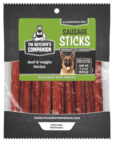 The Butcher's Companion Sausage Sticks Dog Treats