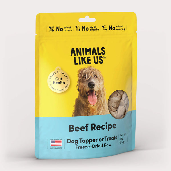 Animals Like Us Freeze-Dried Beef Dog Food Topper or Treats