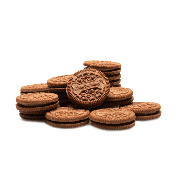 Three Dog Bakery Lick'n Crunch Carob & Peanut Butter Cookie Dog Treats