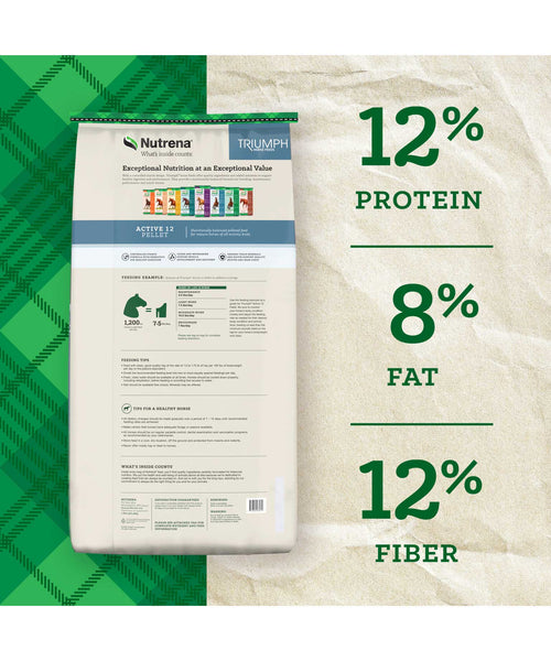 Nutrena Triumph Active 12% Pelleted Horse Feed, additional view 3