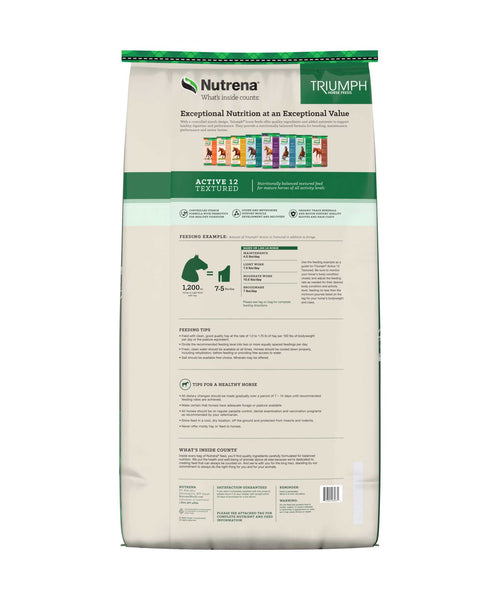 Nutrena Triumph Active 12 Textured Horse Feed (Special Order), additional view 1