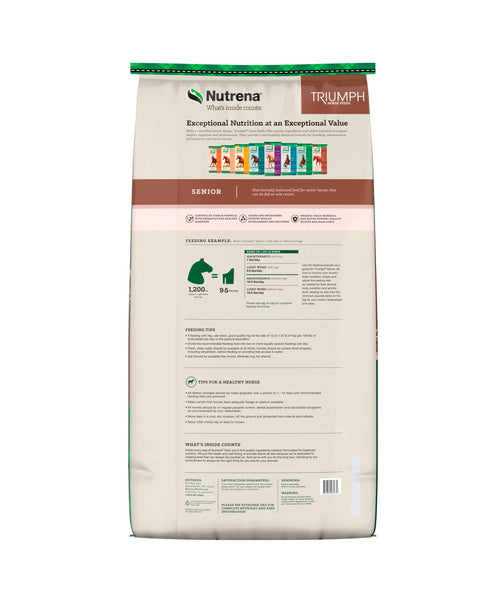 Nutrena Triumph Senior Horse Feed, additional view 1