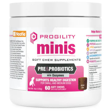 Progility Pre & Probiotics with Enzymes Soft Chews for Dogs