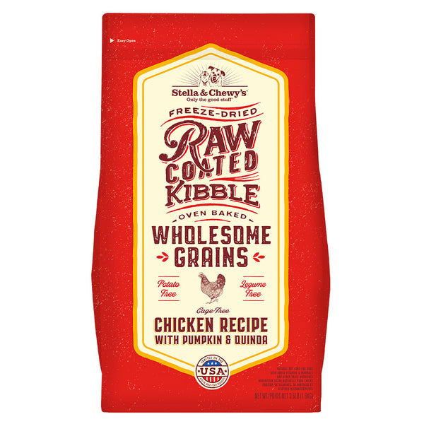 Stella & Chewy's Raw Coated Kibble Wholesome Grains Chicken Recipe Dry Dog Food