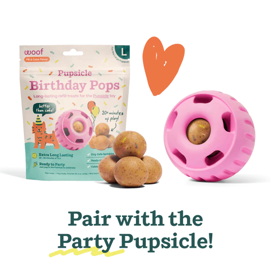 Woof Pupsicle Birthday Cake Dog Treats