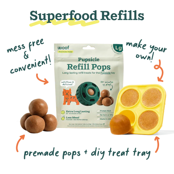 Woof Pupsicle Treat Holder Dog Toy