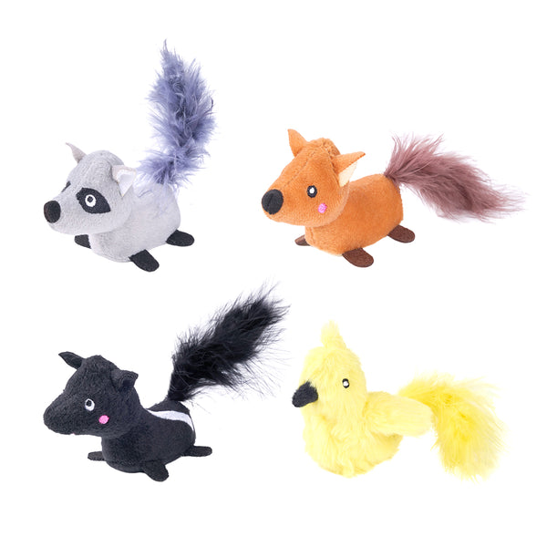 ZippyClaws Critters Cat Toy 4-Pack