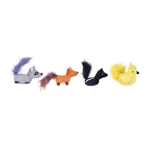 ZippyClaws Critters Cat Toy 4-Pack, additional view 1