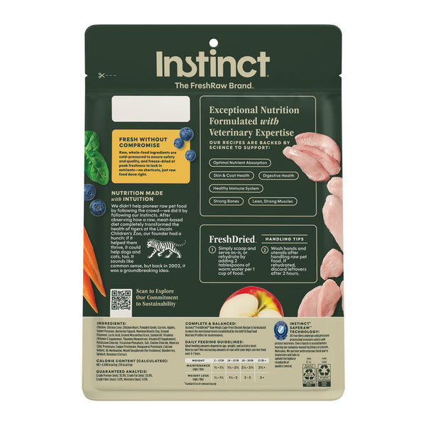 Instinct Raw Meals Cage-Free Chicken Recipe Freeze-Dried Dog Food