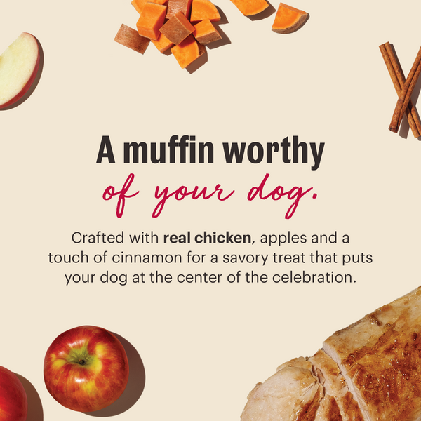 The Honest Kitchen Muffin Mix with Chicken, Apples & Cinnamon, additional view 1