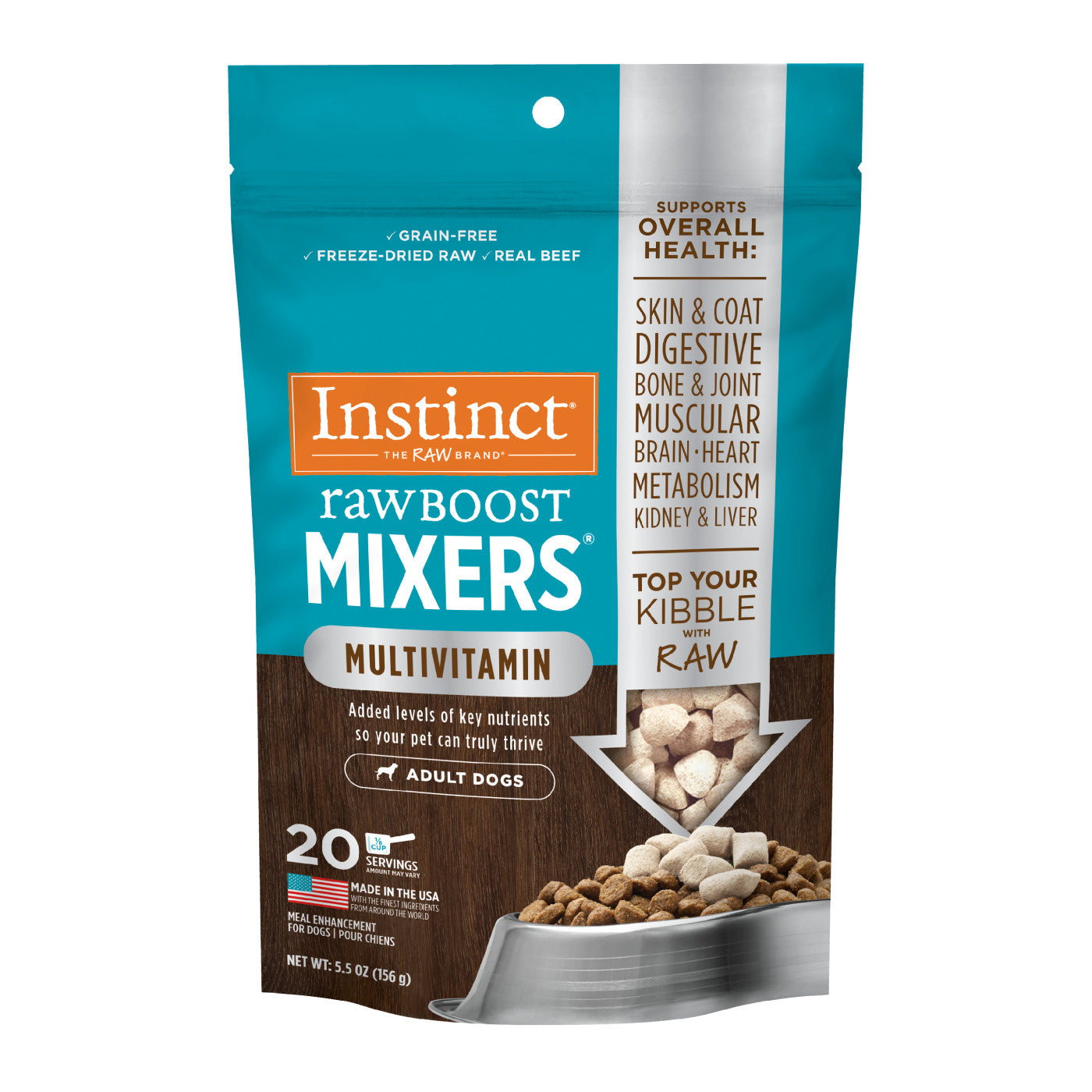 Instinct Raw Boost Mixers Multivitamin Adult Freeze Dried Dog Food
