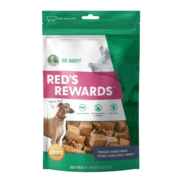 Dr. Marty Red's Rewards 100% Freeze-Dried Raw Pork Liver Dog Treats