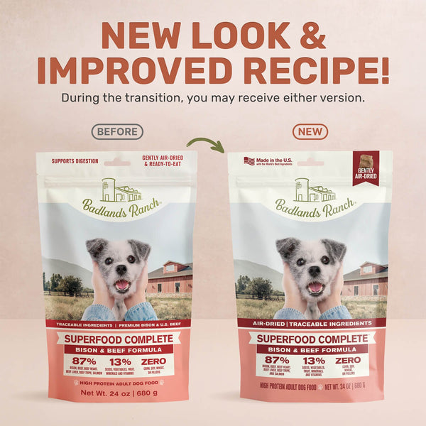 Badlands Ranch Superfood Complete Bison & Beef Air-Dried Dog Food, additional view 1