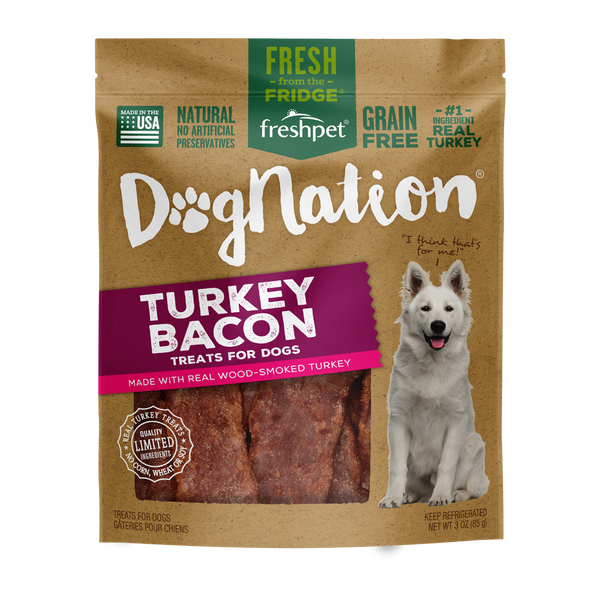 Freshpet Dognation Turkey Bacon Dog Treats