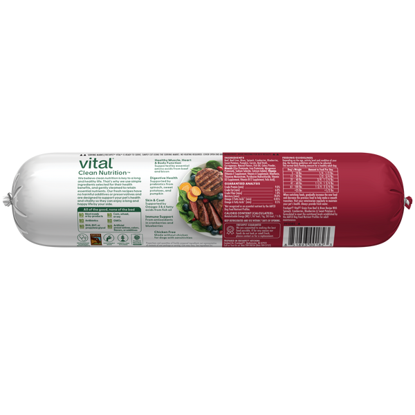 Freshpet Vital Grain Free Beef & Bison Recipe Roll, additional view 1