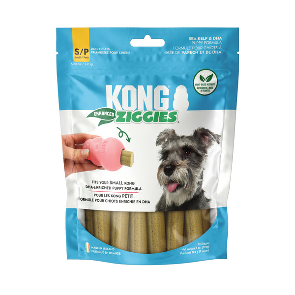 KONG Puppy Ziggies Enhanced Dental Dog Treats