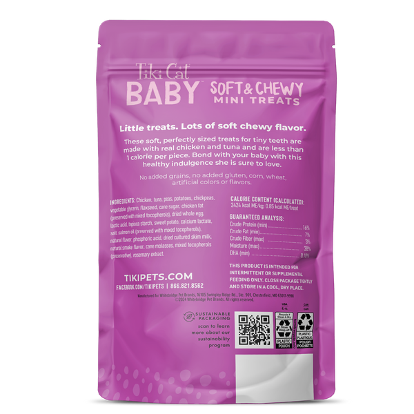 Tiki Cat Baby Soft & Chewy Mini Treats, Chicken & Tuna, additional view 1