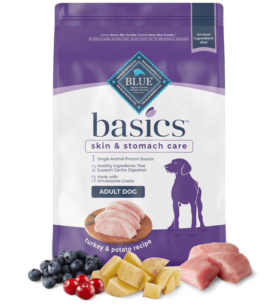 Blue basics turkey and potato grain free best sale