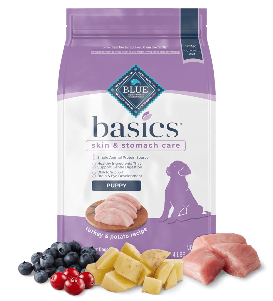 Blue basics puppy shop food