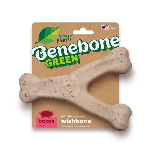 Benebone Green Wishbone Bacon Dog Chew, additional view 1