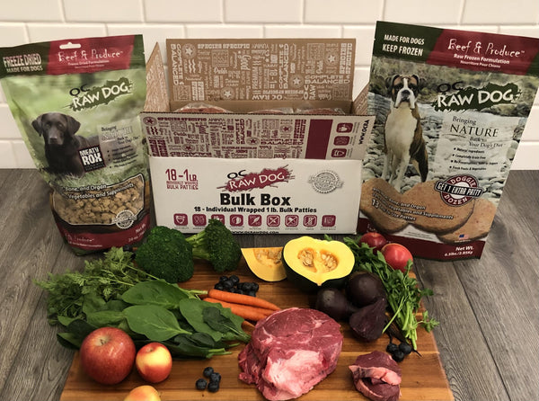 OC Raw Beef & Produce Frozen Raw Dog Food Patties, additional view 2