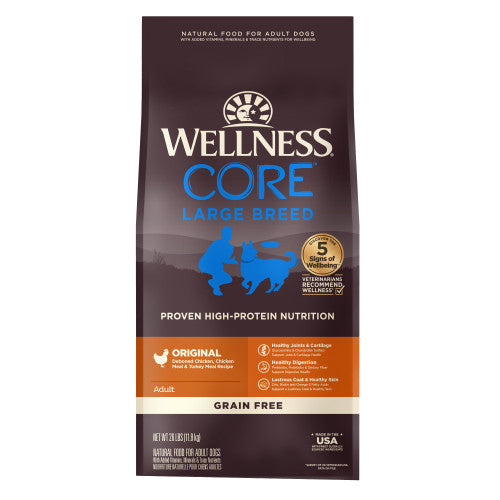 Wellness CORE Grain Free Large Breed Chicken & Turkey Dry Dog Food