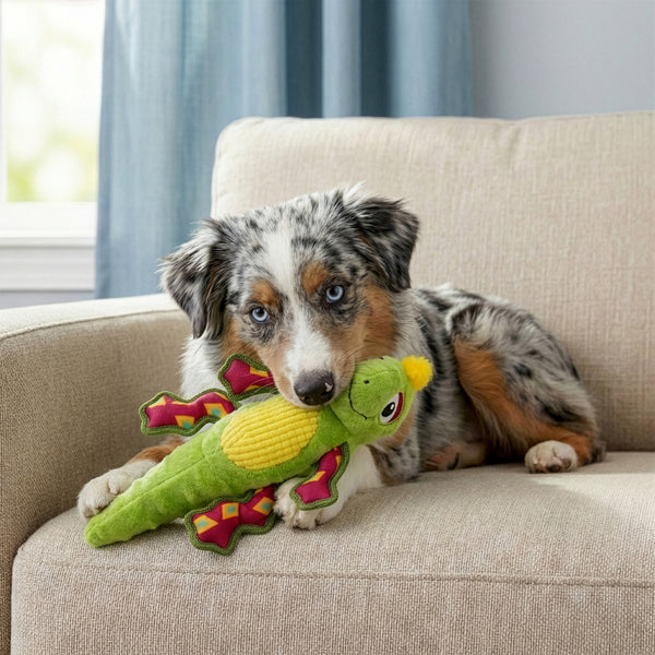 KONG Tropics Rattlez Iguana Dog Toy, additional view 1