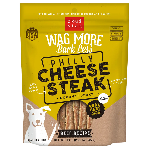 Wag More Bark Less Jerky, Philly Cheesesteak Beef, additional view 3