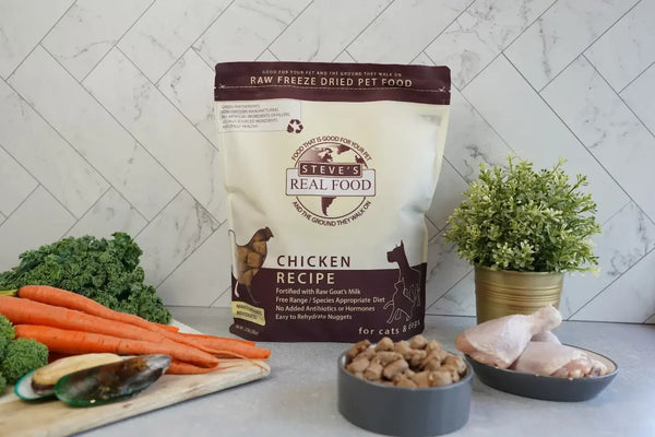 Steve's Real Food Chicken Recipe Freeze-Dried Dog & Cat Food