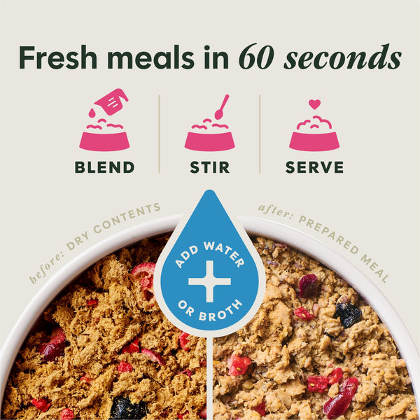 Instinct FreshDried Meal Blends Beef & Wild Berries Blend Freeze-Dried Dog Food