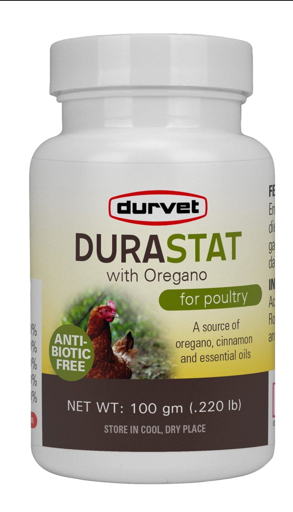 Durvet Poultry Supplement DuraStat with Oregano