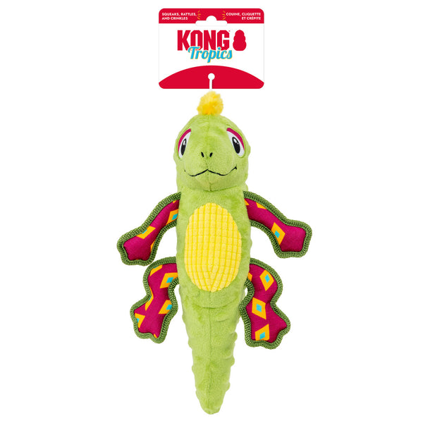 KONG Tropics Rattlez Iguana Dog Toy, additional view 3