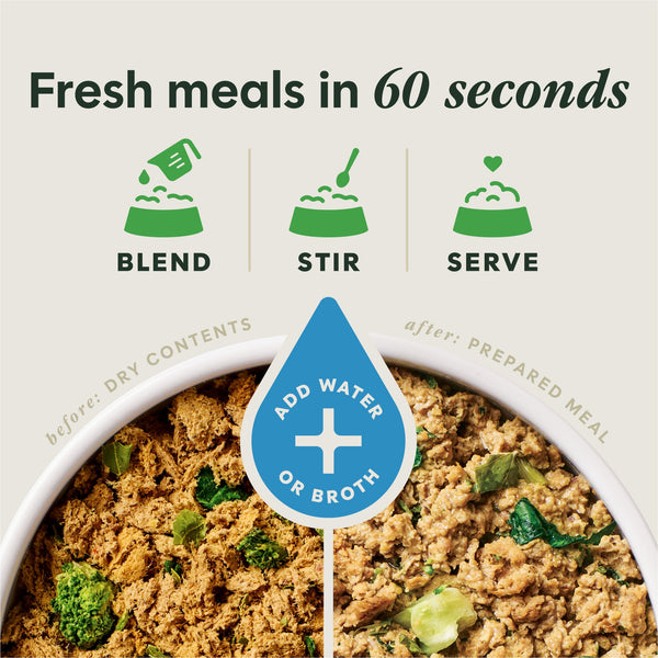 Instinct FreshDried Meal Blends Chicken & SuperGreens Blend Freeze-Dried Dog Food