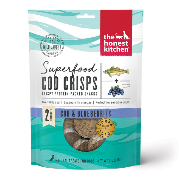 The Honest Kitchen Superfood Cod Crisps Dog Treats