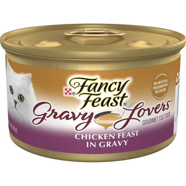 Fancy Feast Gravy Lovers Wet Cat Food 3 oz, Case of 24