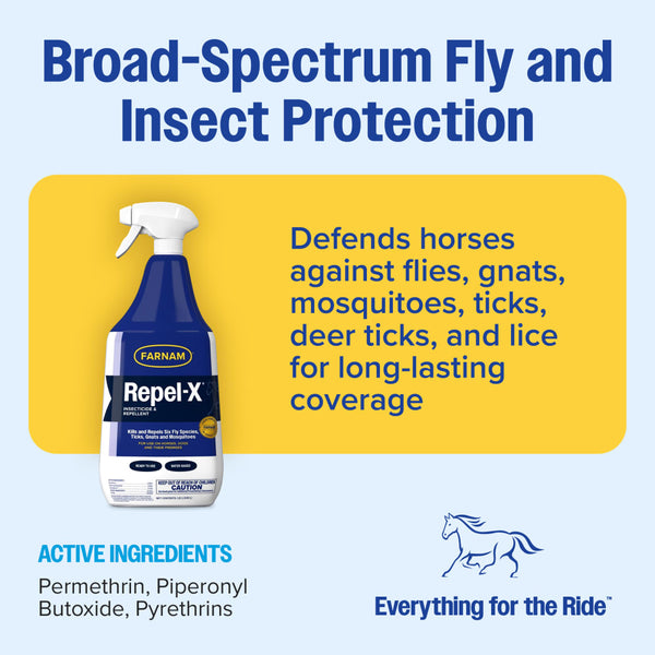 Farnam Repel-X Insecticide and Fly Repellent, 32 oz Ready to Use, additional view 1