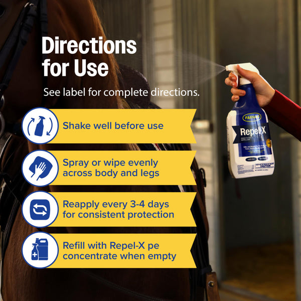Farnam Repel-X Insecticide and Fly Repellent, 32 oz Ready to Use, additional view 2